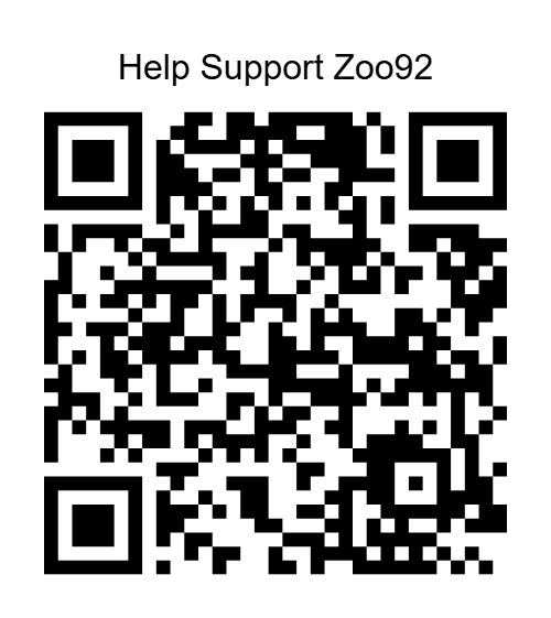 Help Support Zoo92 - Scan to Support
